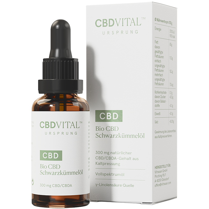 CBD Ursprung auf Schwarzkümmelöl