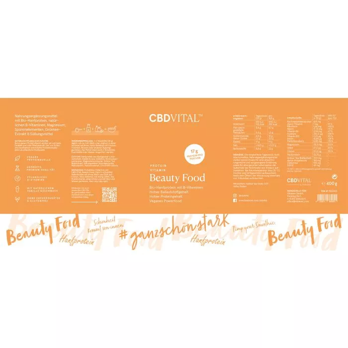 CBD Vital Beauty Food Proteinvitamin 400g - NEUROGOLD