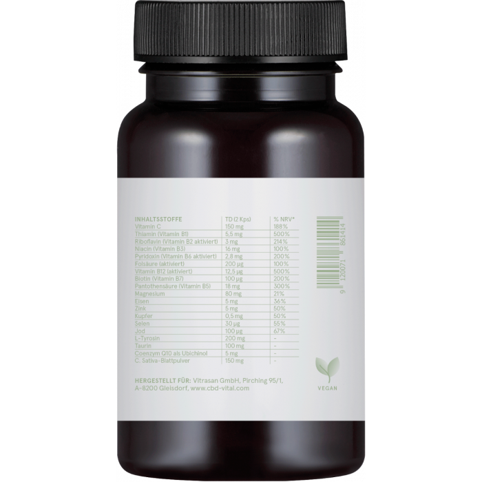 CBD Vital Hanf Antistress Kapseln für mentale Stärke-NEUROGOLD