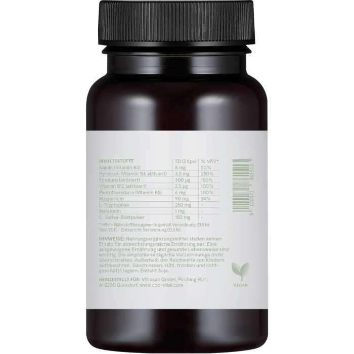 CBD Vital Hanf Schlaf-Formel, 60 Kapseln-NEUROGOLD