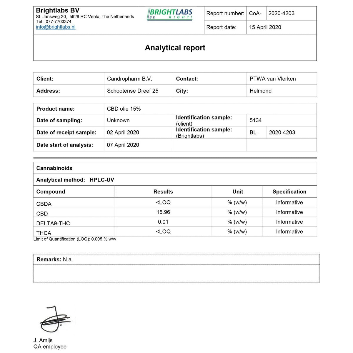 NEUROGOLD Vollspektrum 15% CBD-Tropfen - NEUROGOLD