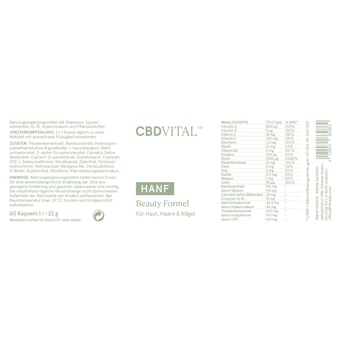 CBD Vital Beauty Kapseln