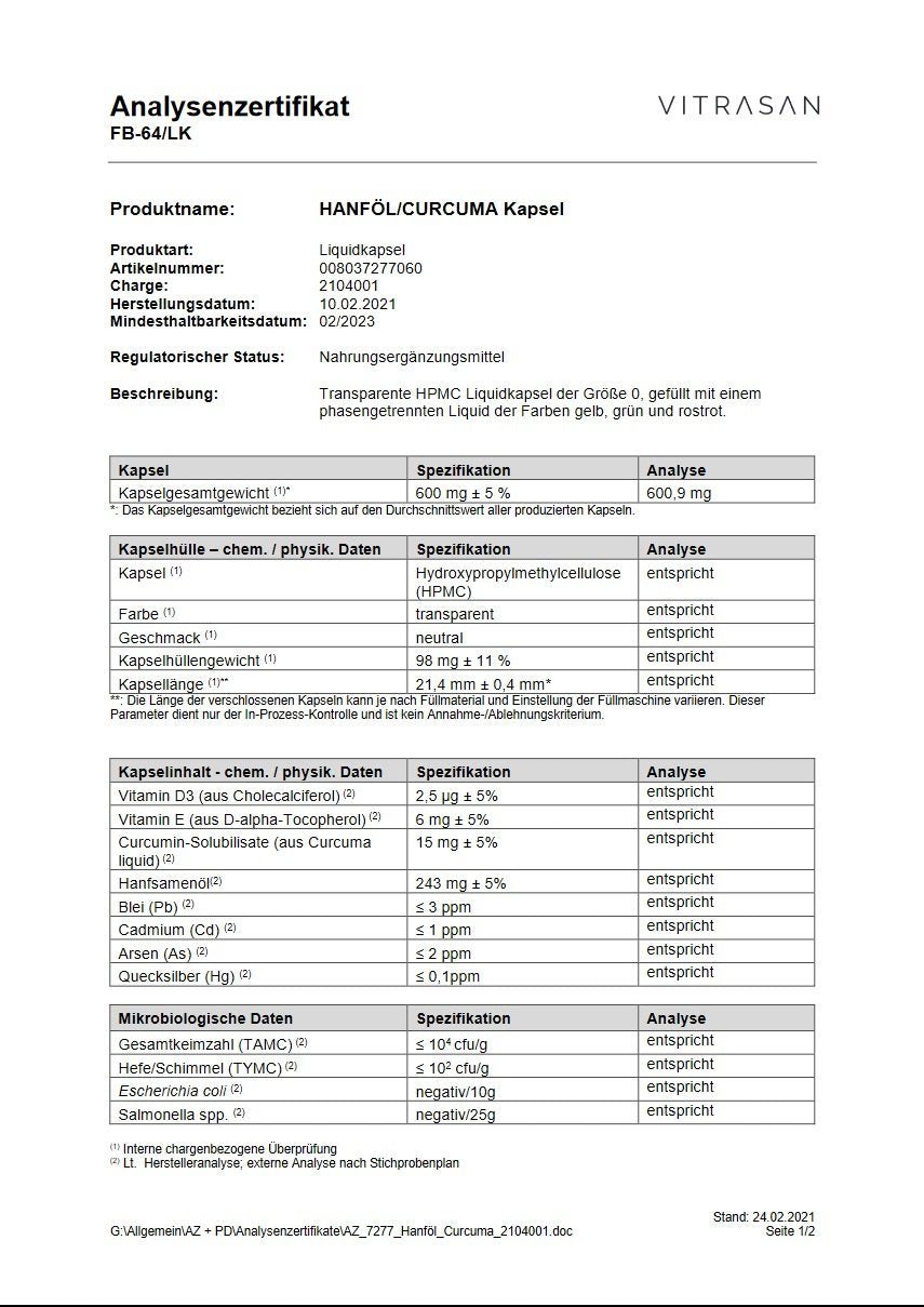 CBD Vital Cannacurmin Komplex mit CBD &amp; Kurkuma - NEUROGOLD
