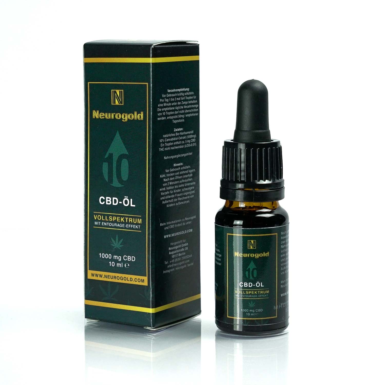 NEUROGOLD Vollspektrum 10% CBD-Tropfen - NEUROGOLD
