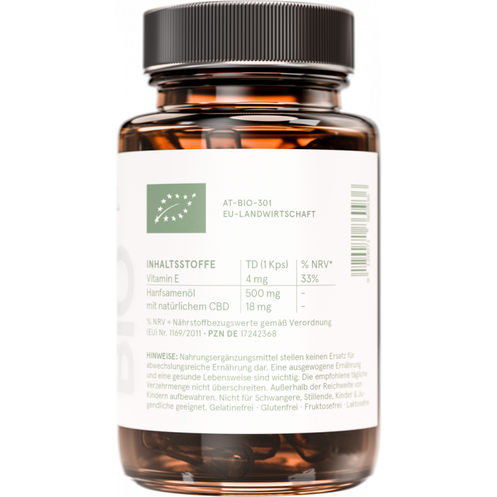 CBD Vital Pure CBD 18, 60 Bio CBD-Ölkapseln